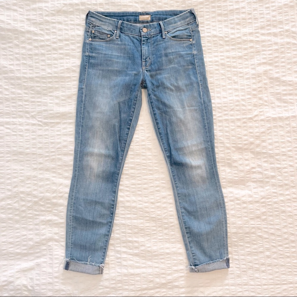 MOTHER “Looker” Ankle Fray Skinny Jean